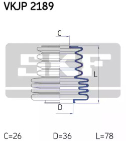 Комплект пыльника SKF VKJP 2189